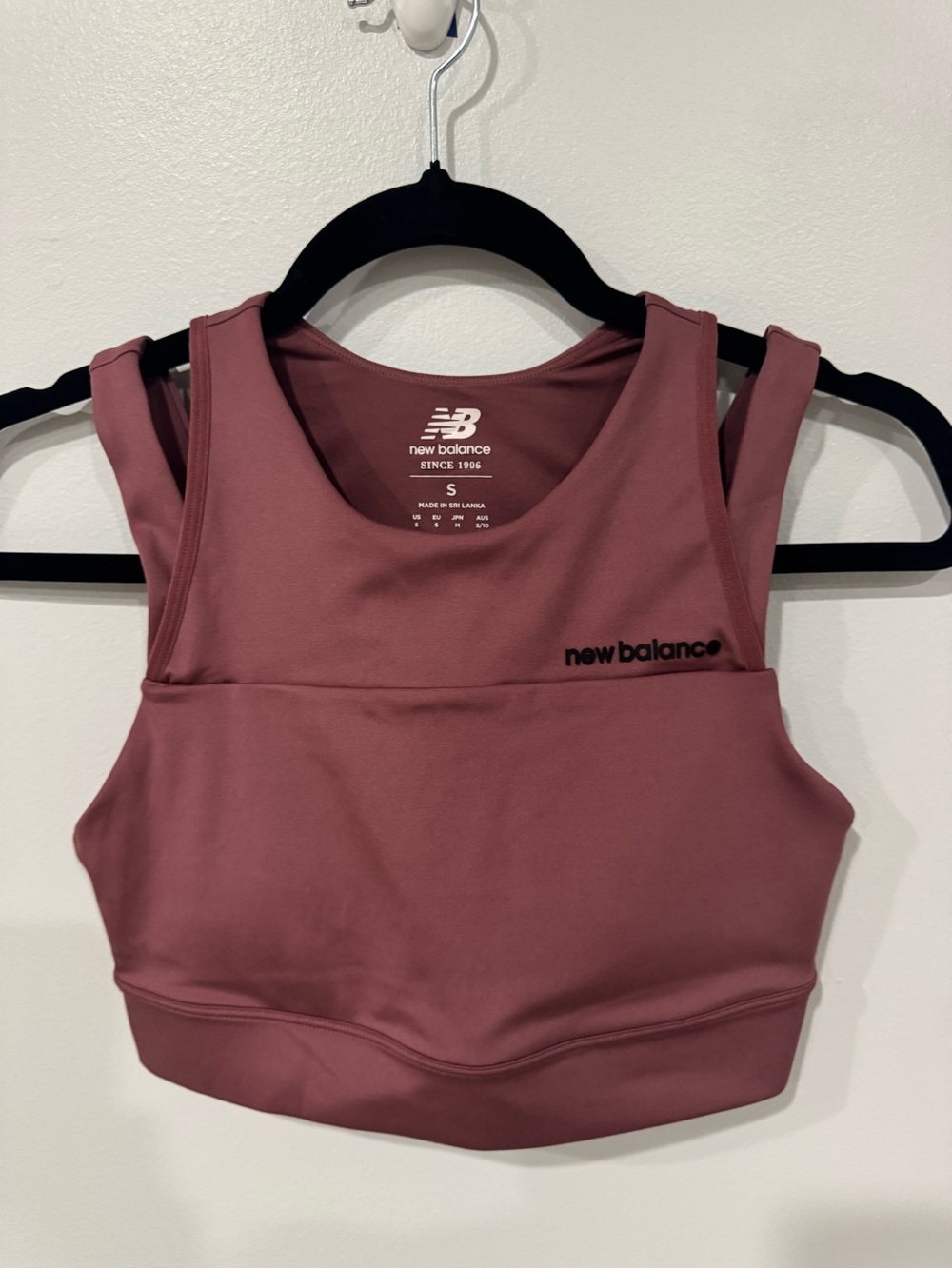 New Balance Rosewood Supportive Crop Sports Bra